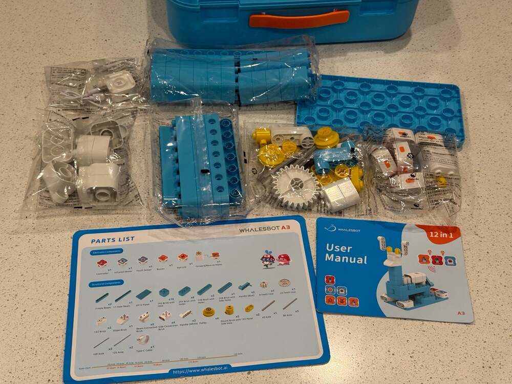 WhalesBot A3 12-in-1 STEM Coding Robot Kit for Kids